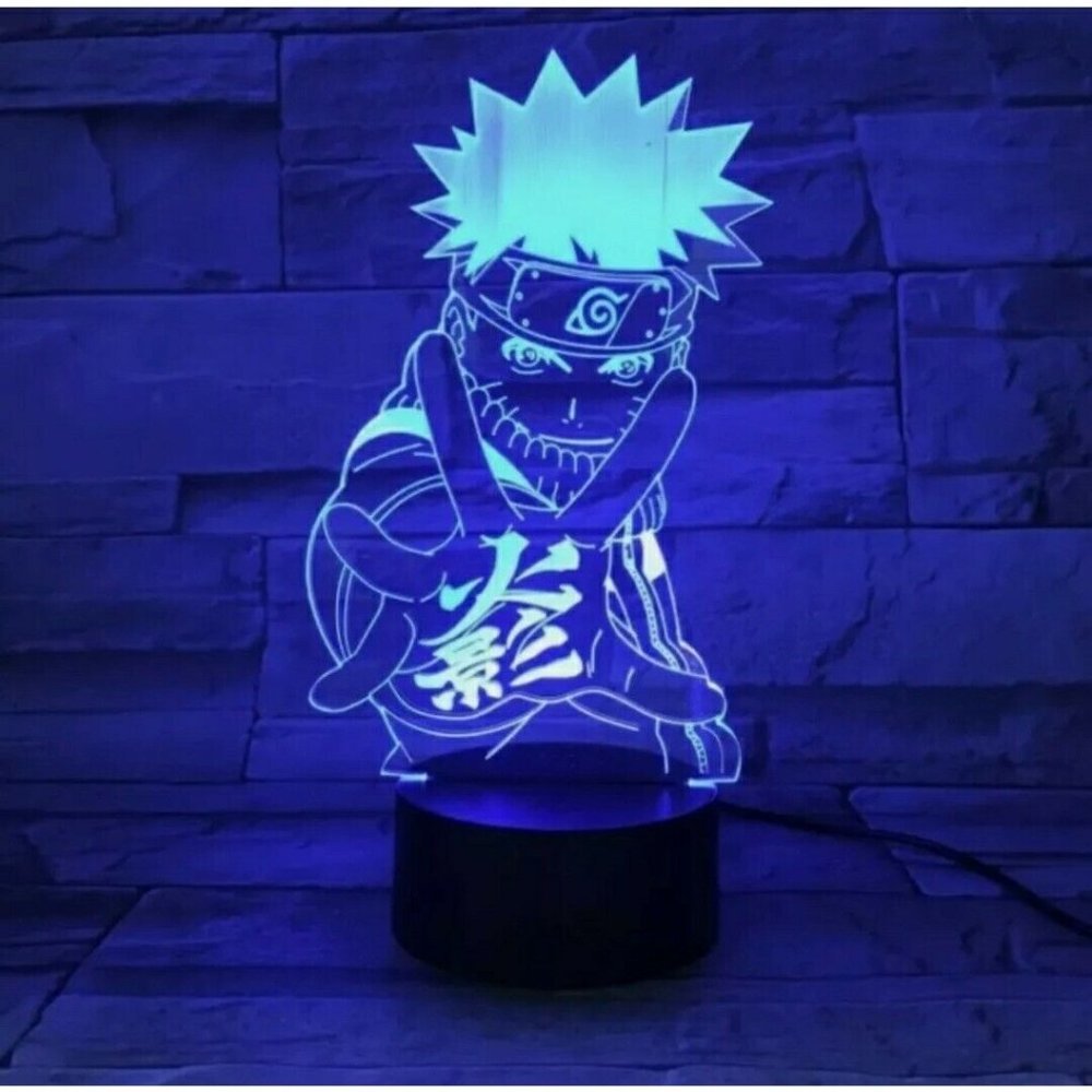 Uzumaki Naruto Shippuden‎ Color Changing LED Anime Lamp / Night Light Remote NIB